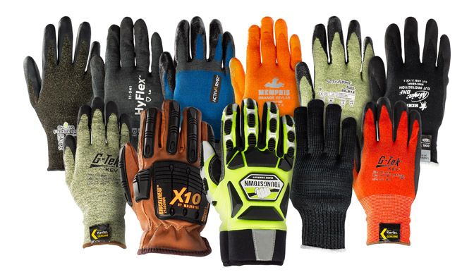 Gloves made with Arclin Kevlar® come in a variety of colors