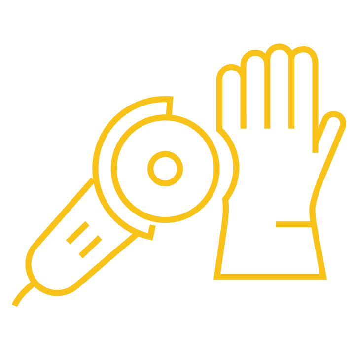 Arclin Kevlar® gloves protect against abrasion